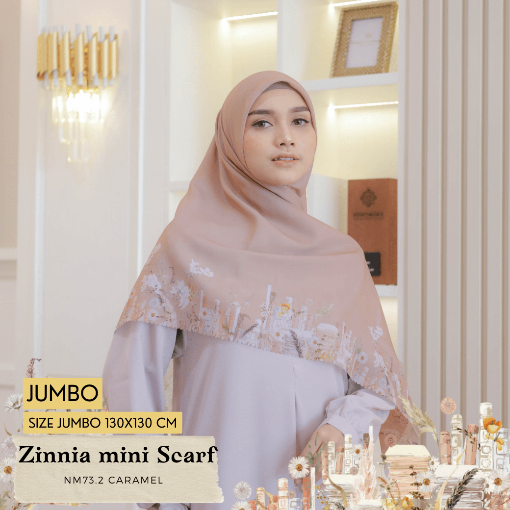 Zinnia Mini Scarf Jumbo - NM73.2 Caramel