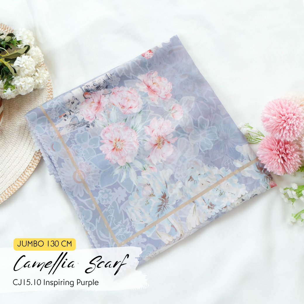 Camellia Scarf Jumbo - CJ15.10 Inspiring Purple