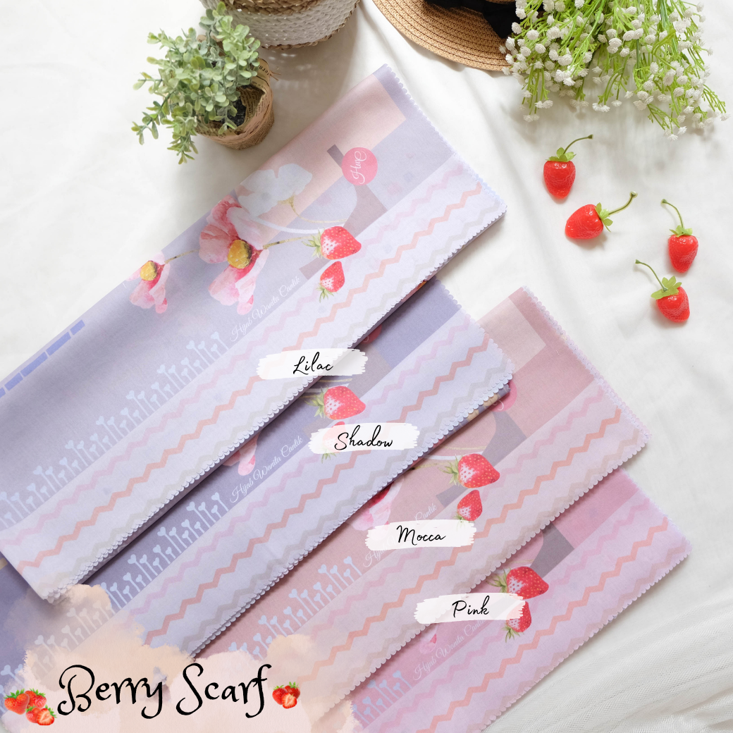 Berry Scarf Icy Voal - BE61.3 Pink