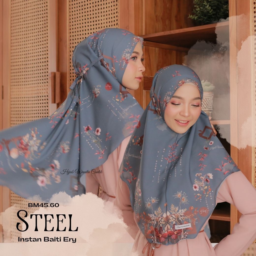 Hijab Instan Baiti Ery - BM45.60 Steel