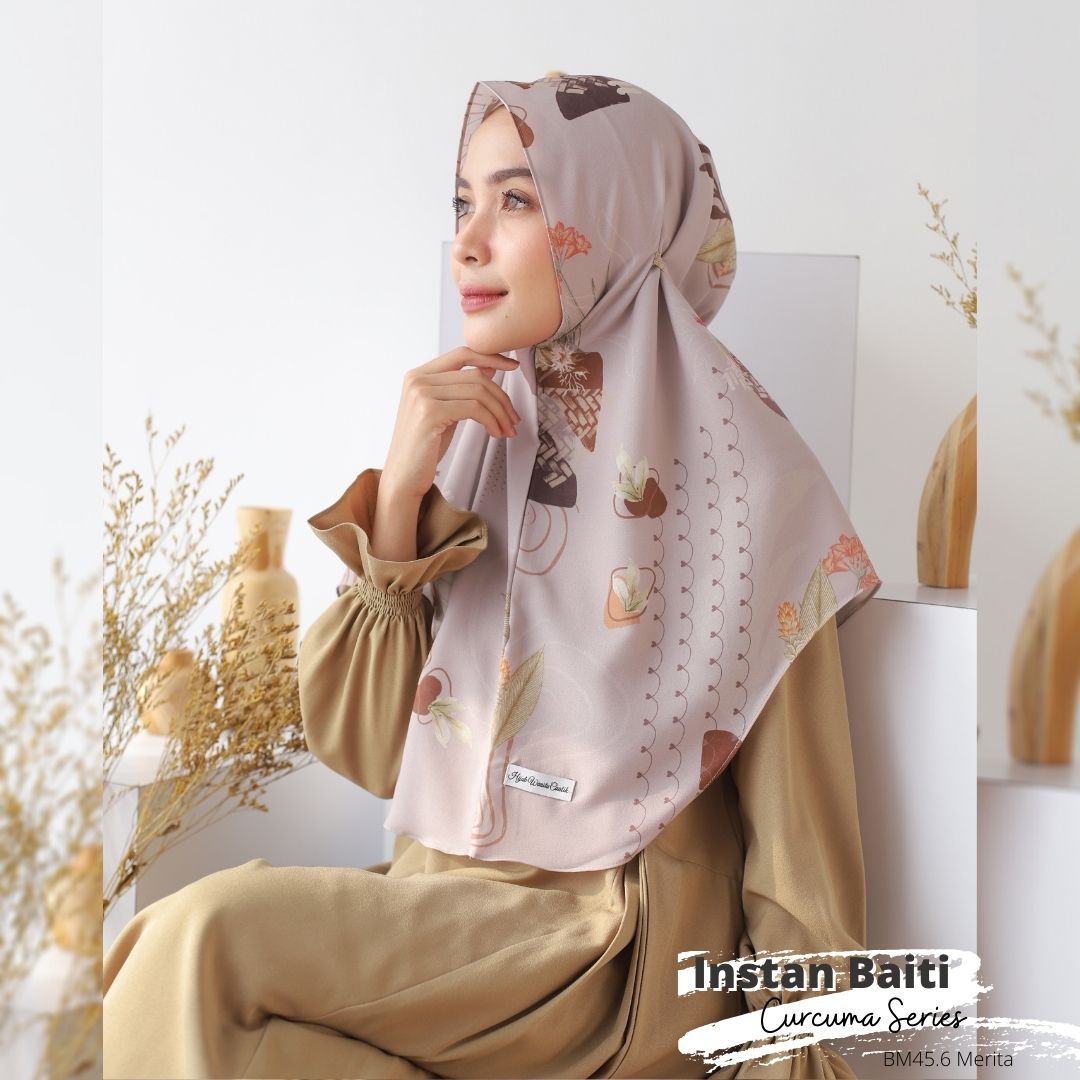 Hijab Instan Baiti Curcuma - BM45.6 Merita
