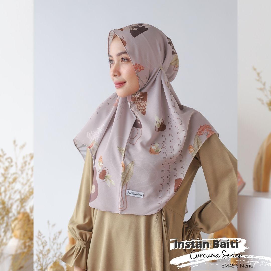 Hijab Instan Baiti Curcuma - BM45.6 Merita