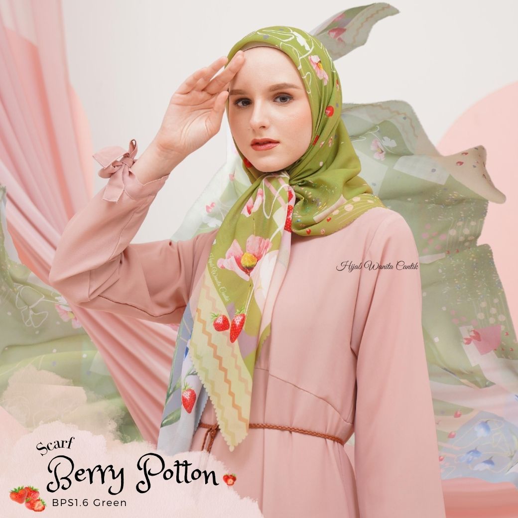 Berry Scarf Polycotton - BPS1.6 Green