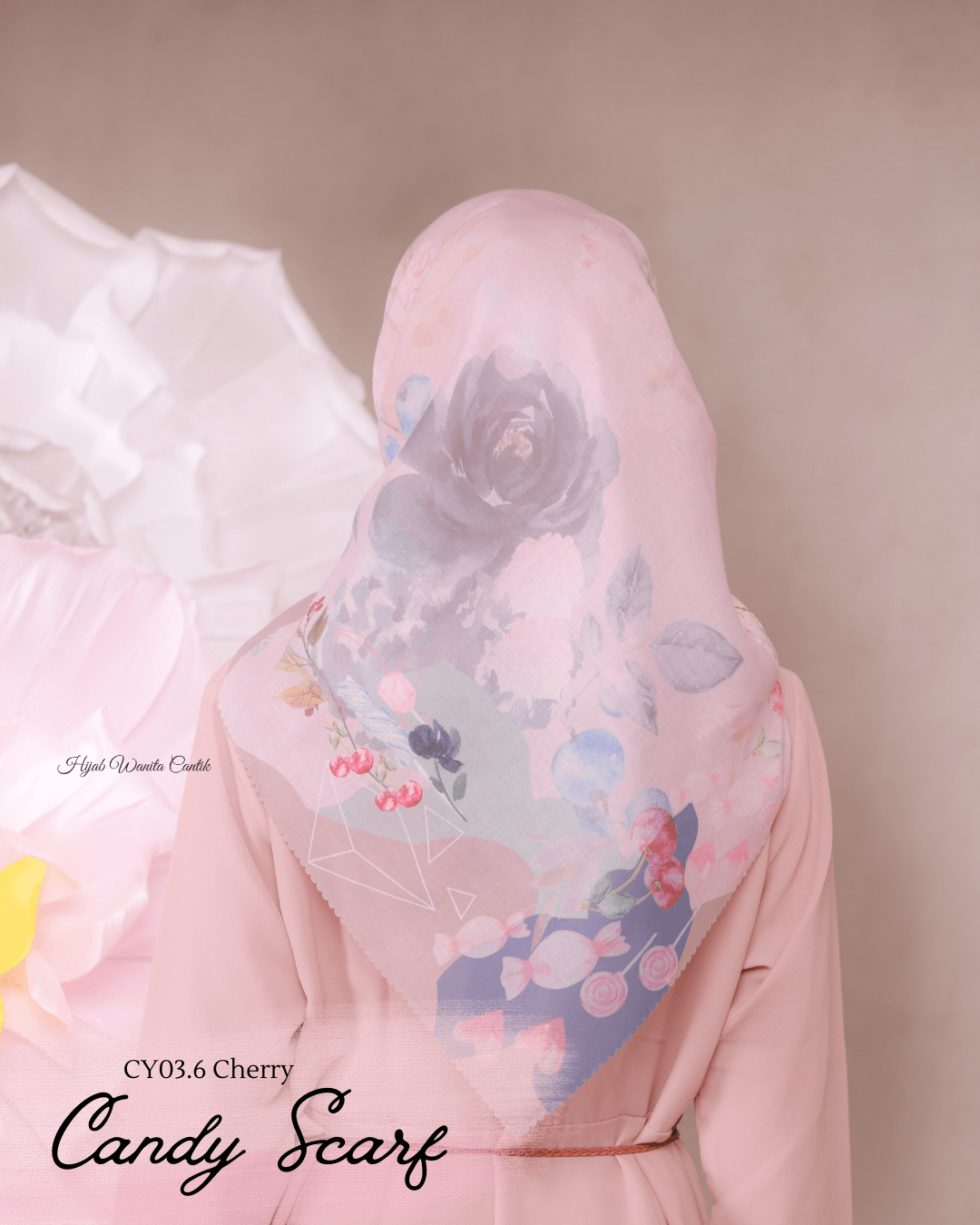 Candy Scarf Icy Voal - CY03.6 Cherry