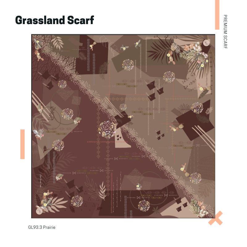 Segiempat Grassland Scarf - GL93.3 Prairie