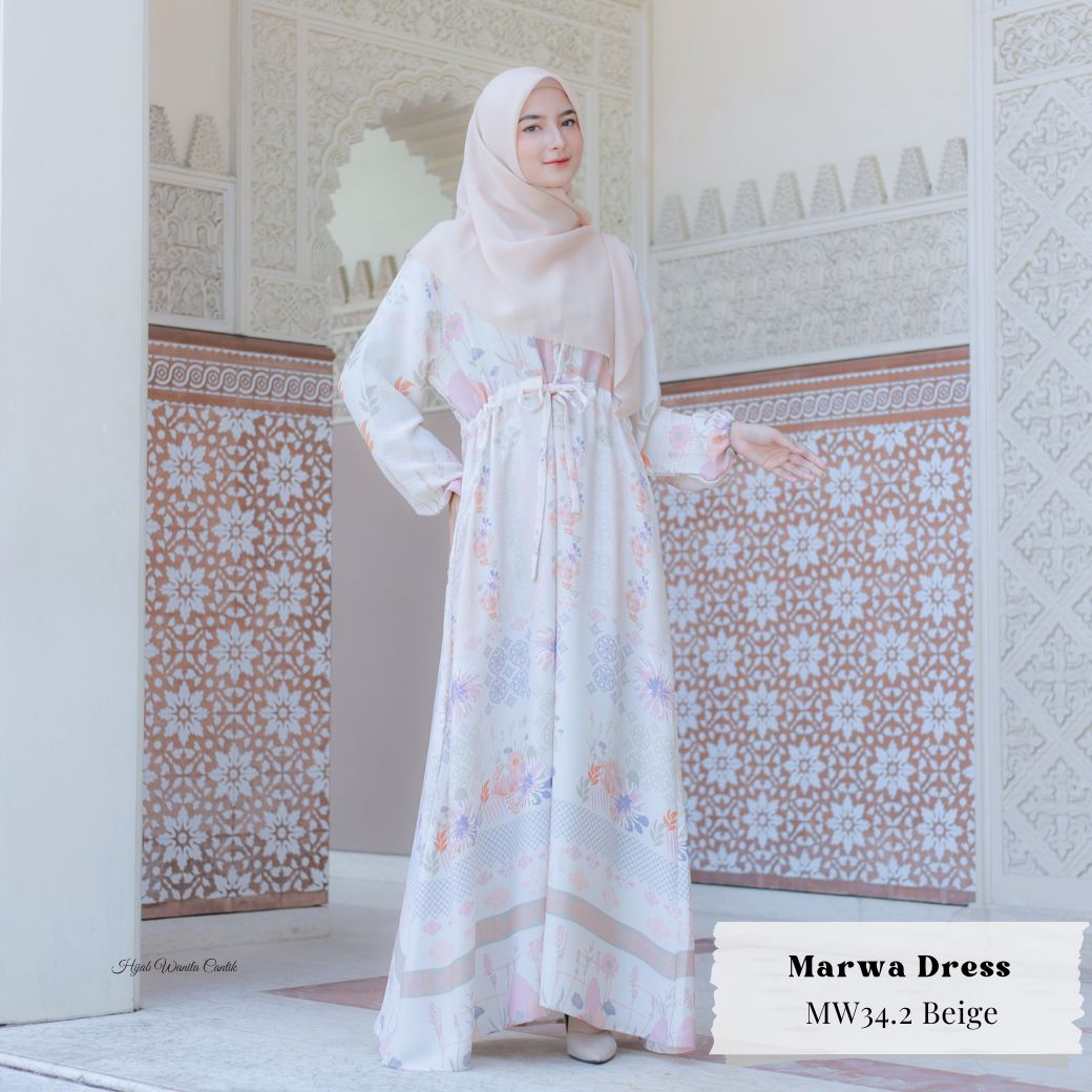 Marwa Dress - MW34.2 Beige
