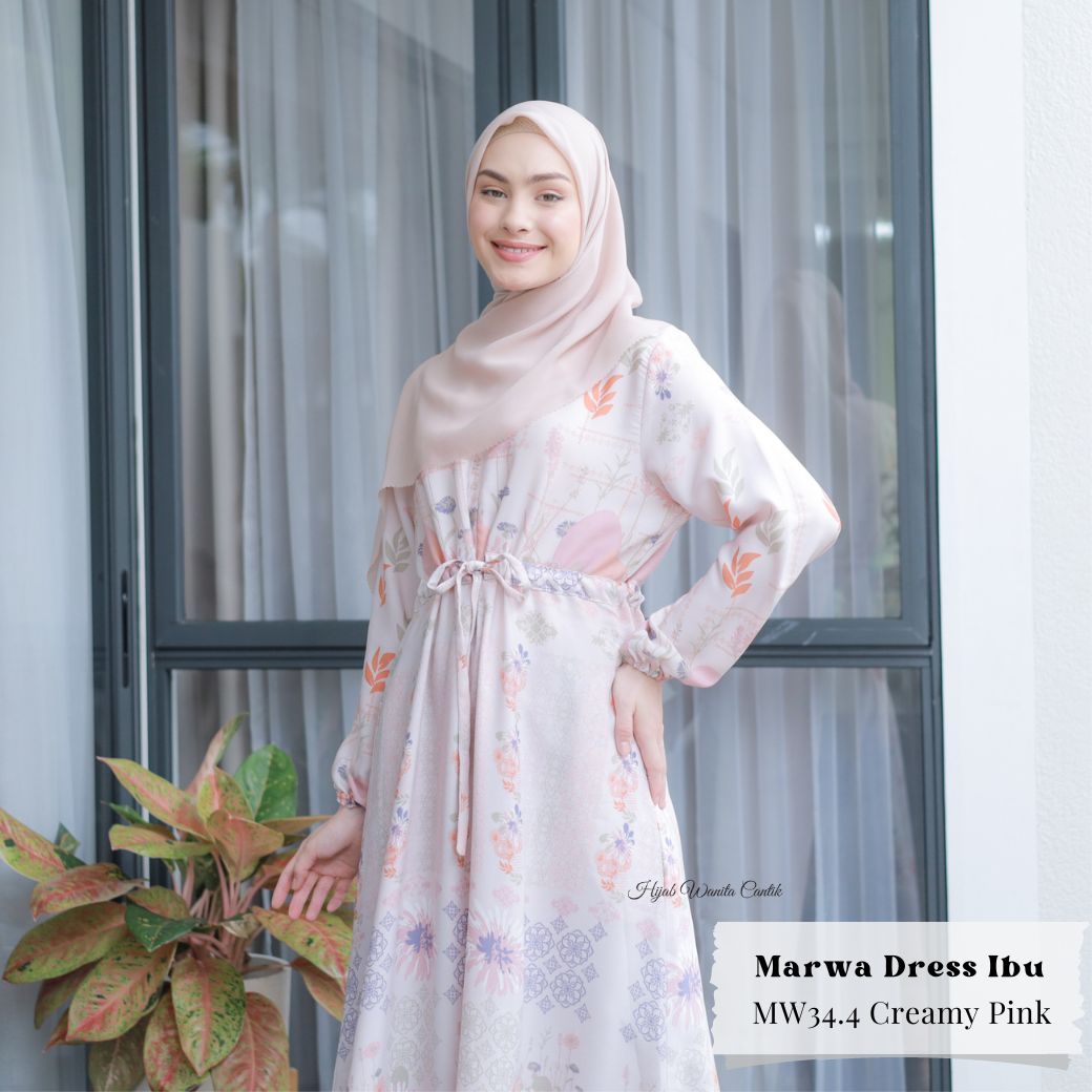 Marwa Dress - MW34.4 Creamy Pink