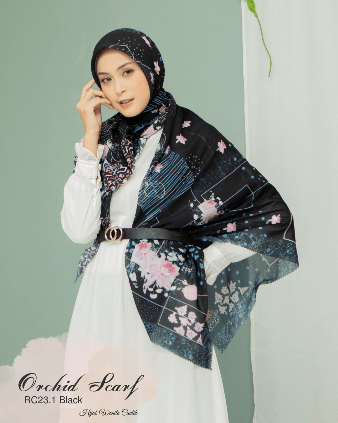 Orchid Scarf - RC23.1 Black
