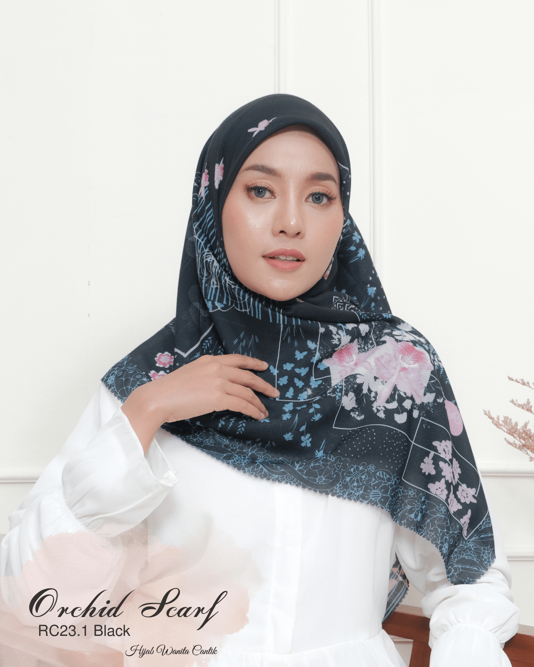 Orchid Scarf - RC23.1 Black