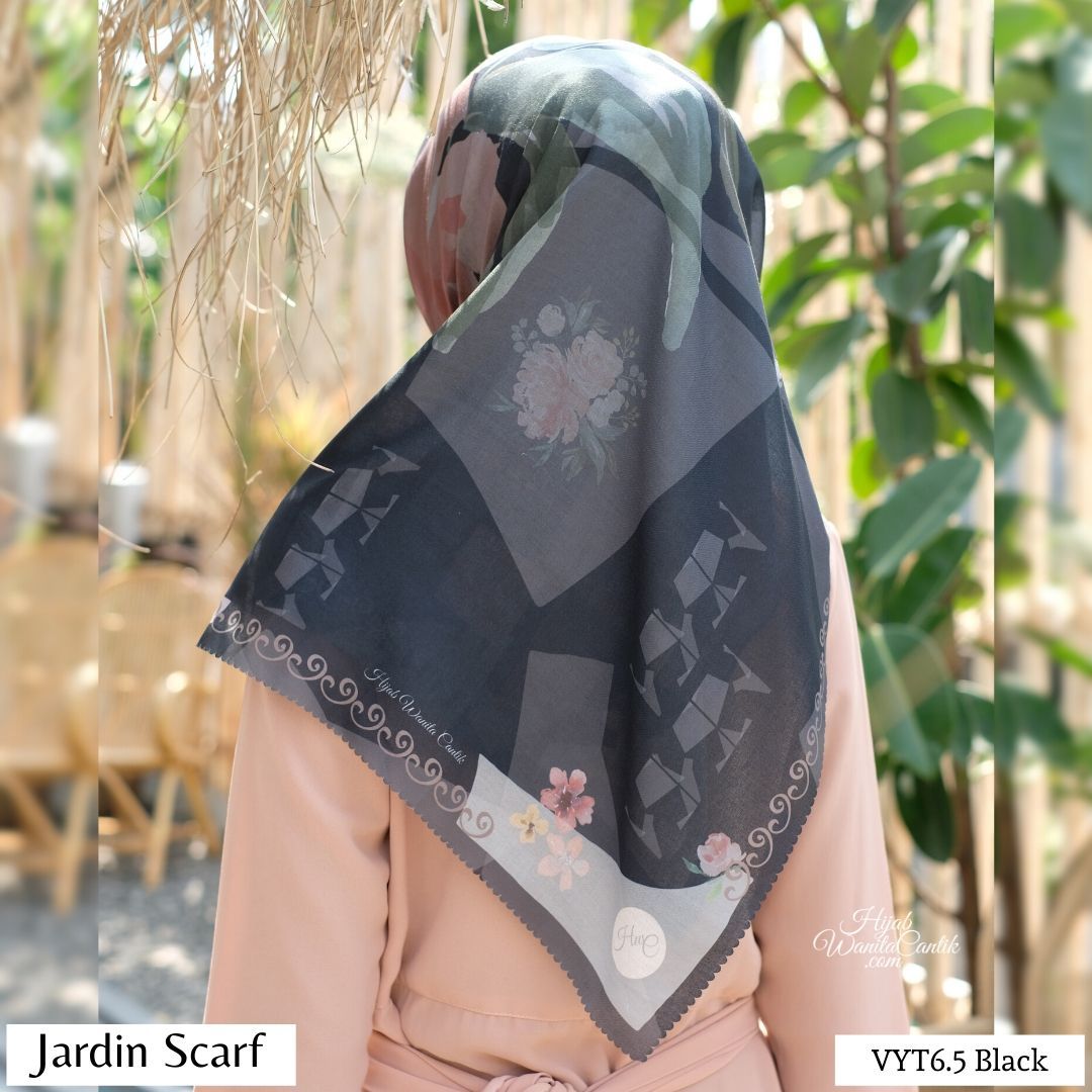 Jardin Scarf  - VYT6.5 Black